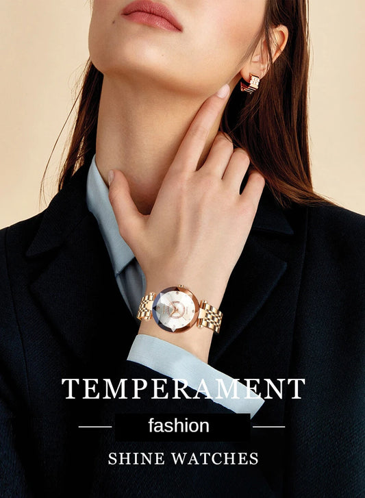 2023 Fashion Watch For Women Ladies Luxury Top Brand Quartz Watch Steel Strip Wristwatch Female Clock Relogio Feminino