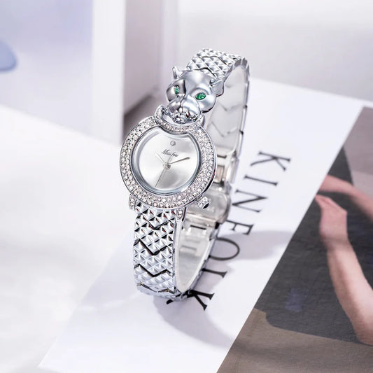 UTHAI W78 Women's Watch Brand Authentic Design Sense Leopard Dial Bracelet Watches Waterproof Trend Female Fashion Quartz Clock