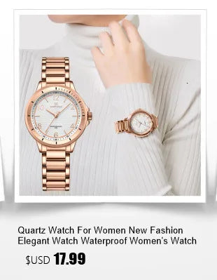 2023 Fashion Watch For Women Ladies Luxury Top Brand Quartz Watch Steel Strip Wristwatch Female Clock Relogio Feminino
