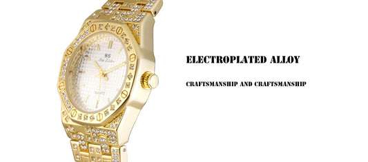 UTHAI Women's Watch Luxury Metal Diamonds European American Middle Eastern Waterproof Ladies Fashion Quartz Watches Clock Gift