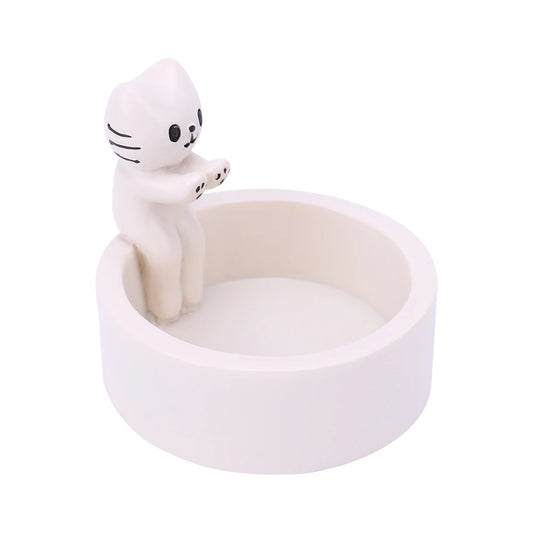 Cartoon Cat Candle Holder Cat Tea Light Candle Holder Cute Grilled Cat Aromatherapy Candle Holder Desktop Decorative Ornaments