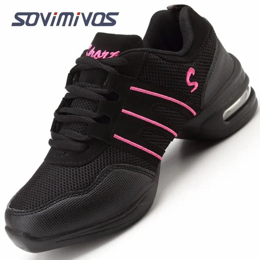 Hot Sale 2022 EU35-41 Sports Feature Soft Outsole Breath Dance Shoes Sneakers For Woman Practice Shoes Modern Dance Jazz Shoes