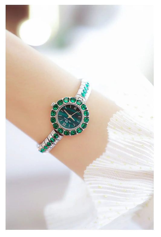 UTHAI New Women's Watch Waterproof Temperament Light Luxury Retro Female Malachite Bracelet Ladies Fashion Clock Watches Gift