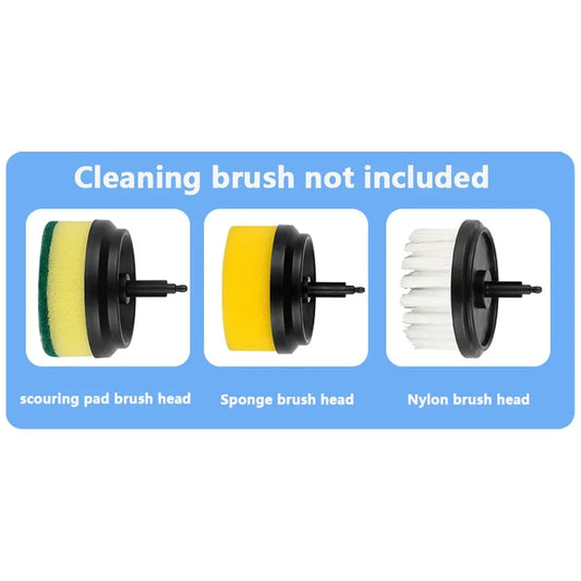 New Electric Cleaning Brush 3 Brush Heads Cleaner Multifunctional Cleaning Pots and Dishes For Kitchen Bathroom Bathtub Glass